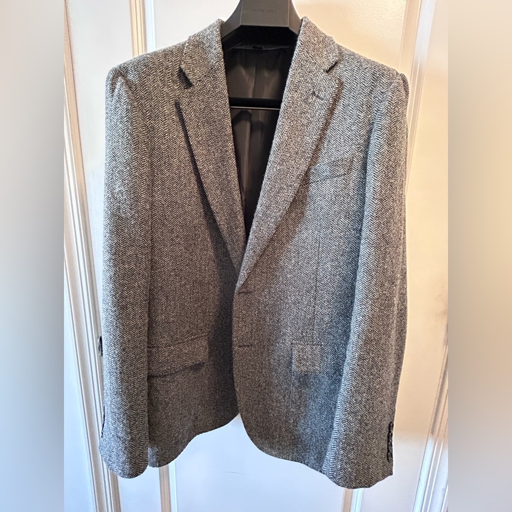 J Crew Ludlow Blazer in Herringbone English Tweed, 44R